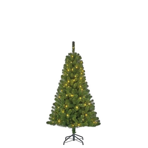 Kunstkerstboom groen inclusief LED-verlichting 155 cm